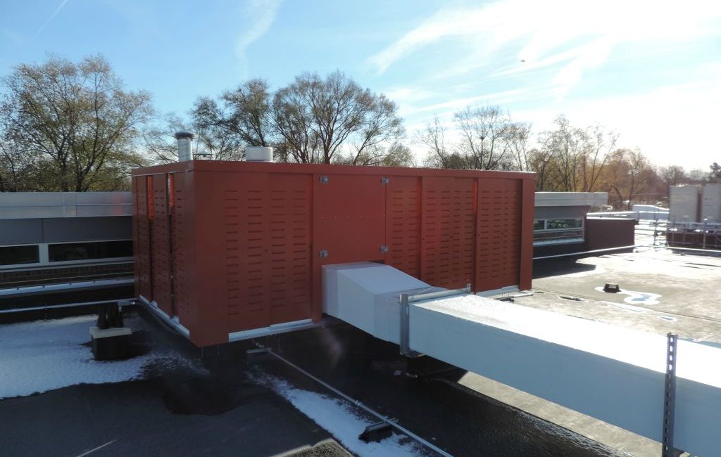 Custom rooftop HVAC screening