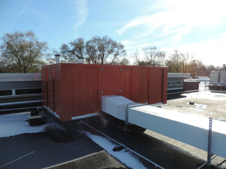Custom rooftop HVAC screening