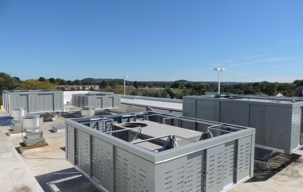 building code rooftop screens